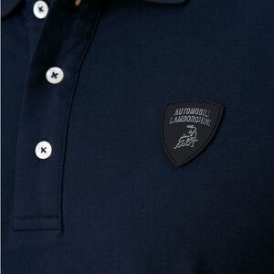 Tod's Dark Blue Polo Shirt with Black Logo